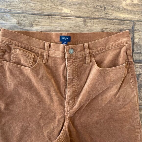 J Crew Corduroy Pants Womens 31 Brown Slim Stretch Casual Classic Fall Preppy - Picture 3 of 7